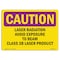 Signmission OSHA RADIATION, Laser Radiation Avoid Exposure To Beam Class, 10in X 7inPlastic, CR-P-710-L-10140 OS-CR-P-710-L-10140 - alternate 1